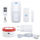 Cumpara ieftin Sistem de alarma wireless PNI Safe House PG600, sistem inteligent de securitate pentru casa, conectare wireless, alarma antiefractie, alarma fara fir,