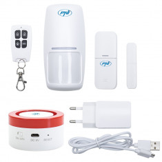 Sistem de alarma wireless PNI Safe House PG600, sistem inteligent de securitate pentru casa, conectare wireless, alarma antiefractie, alarma fara fir, foto