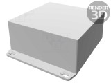 Carcasă universală Hammond 1590WKKFLBK 125x125x57mm cu lame de fixare