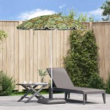 vidaXL Umbrelă de plajă cu Țeavă din Aluminiu Camuflaj 240 cm