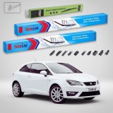 Cumpara ieftin Ștergătoare Seat Ibiza Sportscoupe 6J1 2011-2017 | Set Față și Spate Flat &ndash; TeamCar&reg;