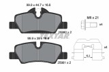 Set placute frana TEXTAR 2598001