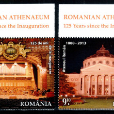 Romania 2013, LP 1968, Ateneul Roman - 125, seria tab R sus, MNH! LP 16,90 lei