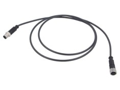 Cablu HARTING 5 pini PUR 1,5m pentru senzori și automatizări cu conector M12