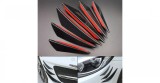 Set 6 Aripioare Ornamente Tuning Auto pentru Bara Fata