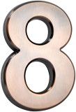Cifra pentru casa 8 MagicHome, bronz, autoadeziva, 70x100 mm, ABS
