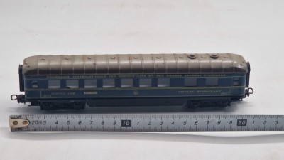 vagon restaurant albastru Marklin ( HO ) 1 : 87 trenulet colectie Diorama cai ferate foto