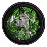 Cumpara ieftin Foita Unghii LUXORISE - Unique Green &amp; Silver #06