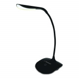 Cumpara ieftin Lampa LED, Esperanza Acrux ELD103K, brat flexibil 21 cm, alimentare duala, cablu 110 cm, 4 x AAA, neagra