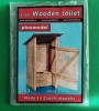 Kit WOODEN TOILET Firma PLUS MODEL Cod 263 Scara 1/35 Număr piese 19 DIORAMA MACHETA ASAMBLARE HOBBY WWII ACCESORII LEMN BALSA WC TOALETA BUDĂ CEHIA, 1:32