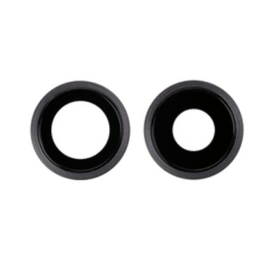 Geam Camera iPhone 11, Rear Camera Holder with Lens, Negru foto