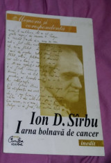 Iarna bolnava de cancer : scrisori ... / Ion D. Sirbu Sarbu foto