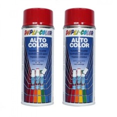 Pachet 2 x Vopsea Spray Auto Dacia Rosu Valelunga Dupli-Color 350 ml