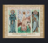 ROMANIA EXIL 1964 EMISIUNEA 39 COLITA CRACIUN 1964 MNH
