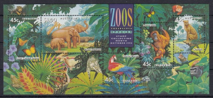 Australia 1994 - ZOO - ANIMALE DIVERSE - MNH