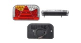 Lampa spate universala, partea Dreapta, 12/24V, 240x140x55mm, fara lampa numar, cu Leduri (pereche 99LT147E),