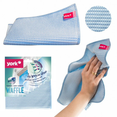 Set de 1 lavetă din microfibră pentru curățarea geamurilor - YORK Waffle foto