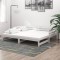 Gossi pat extensibil de zi, 2x(90x200) cm, alb, lemn masiv de pin