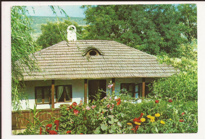 Carte Postala veche Romania -Iasi - Bojdeuca lui Ion Creanga ,circulata 1980