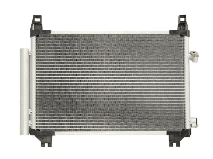 Condensator climatizare Toyota Yaris (XP90), 01.2006-2011, motor 1.4 D-4D, 66 kw diesel, cutie manuala/CVT, full aluminiu brazat, 525(480)x335(315)x1