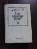ETUDES DE LINGUISTIQUE GENERALE - A. ROSETTI
