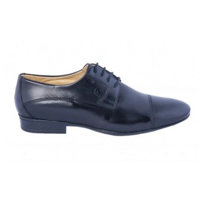 Pantofi barbati eleganti din piele naturala BRD113N - Negru foto