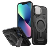 Techsuit - CamVault MagSafe - iPhone 13 / iPhone 14 / iPhone 16e - Black