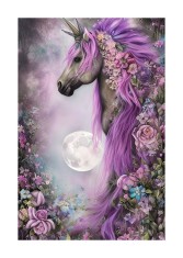 Sticker decorativ, Unicorn, Roz, 85 cm, 6453ST foto