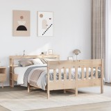 vidaXL Cadru de pat fără saltea, 120x200 cm, lemn masiv pin 3306267