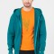 Hanorac coton casual barbati petrol-l