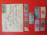 INDIA-lot colonii-- clasice si fiscale-stampilate-