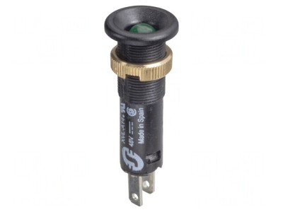 Lampă LED Control Verde 48VDC &amp;Oslash;8mm IP40 Plastic foto