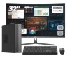 Pachet Business Smart OptimX T5 SFF, Intel Pentium Gold G6400T, 16GB DDR4, 512GB SSD, Win11 Pro si Monitor Curbat 32" FHD, IPS, LED + kit tastatu