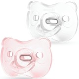 Medela Soft Silicone Soother Girl 0-6m suzetă 0-6m 2 buc
