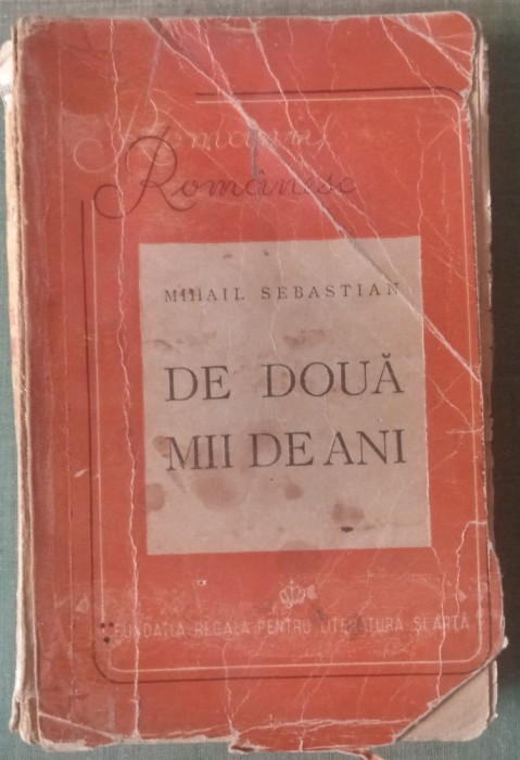 De 2000 de ani (Mihail Sebastian, ed. 1946)