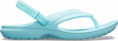 Slapi Crocs Classic Flip Kids Albastru deschis - Ice Blue foto