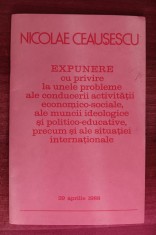 myh 312 - Nicolae Ceausescu - Expunere probleme economico-sociale - 1988