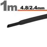 Tub TermocontractibilNegru &bull; 4,8 / 2,4 mm Best CarHome