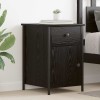 VidaXL Dulap de noapte cu sertar 2 pcs Stejar negru 40 x 42 x 60 cm