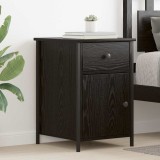 VidaXL Noptieră Stejar Negru 40x42x60 cm Lemn prelucrat