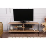 Comoda TV Eze, Crem - Alb - Maro - Gri, 120 x 45 x 30 cm