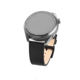 Fixed - Leather Strap 22mm - Huawei Watch GT 2 (46mm)/GT 2 Pro/GT 3 Pro (46mm)/Ultimate, Xiaomi Watch S1 - Black