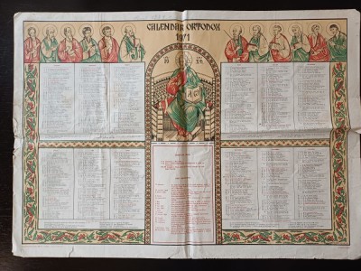 PM369N Calendar ortodox 1971, Oradea foto