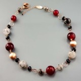 Cumpara ieftin Colier Gioia din agat și cuarț