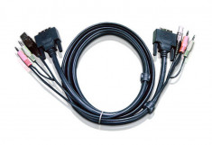 Cablu Aten 2L-7D02U DVI - USB 2m Black foto
