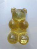 Ursulet din sticla, greu, inaltime 8 cm, latime 4.5 cm