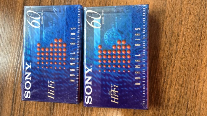 Lot 2 Casete Audio Sony HF TYPE I Normal Bias Sigilate
