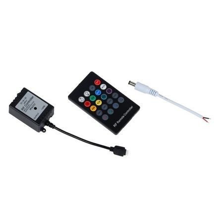 Kit iluminare ambientala cu LED pt exterior masina, multicolor, cu telecomanda