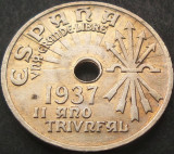 Cumpara ieftin Moneda istorica 25 CENTIMOS - SPANIA, anul 1937 *cod 1437 A = UNC!, Europa