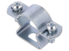 Colier cu șurub 45mm oțel zincat 17-19mm